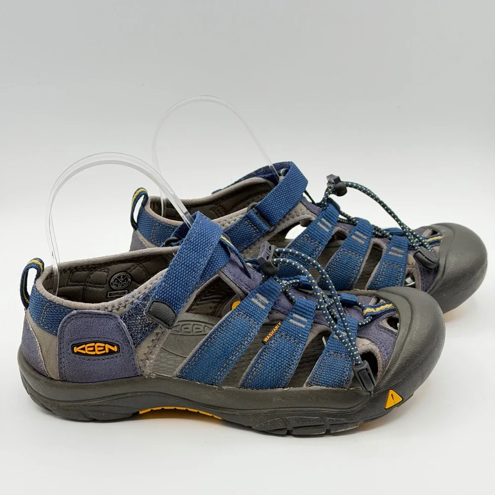 Keen Newport H2 Sandals Kids Size 5 Blue Gray Waterproof Hiking Water Shoes